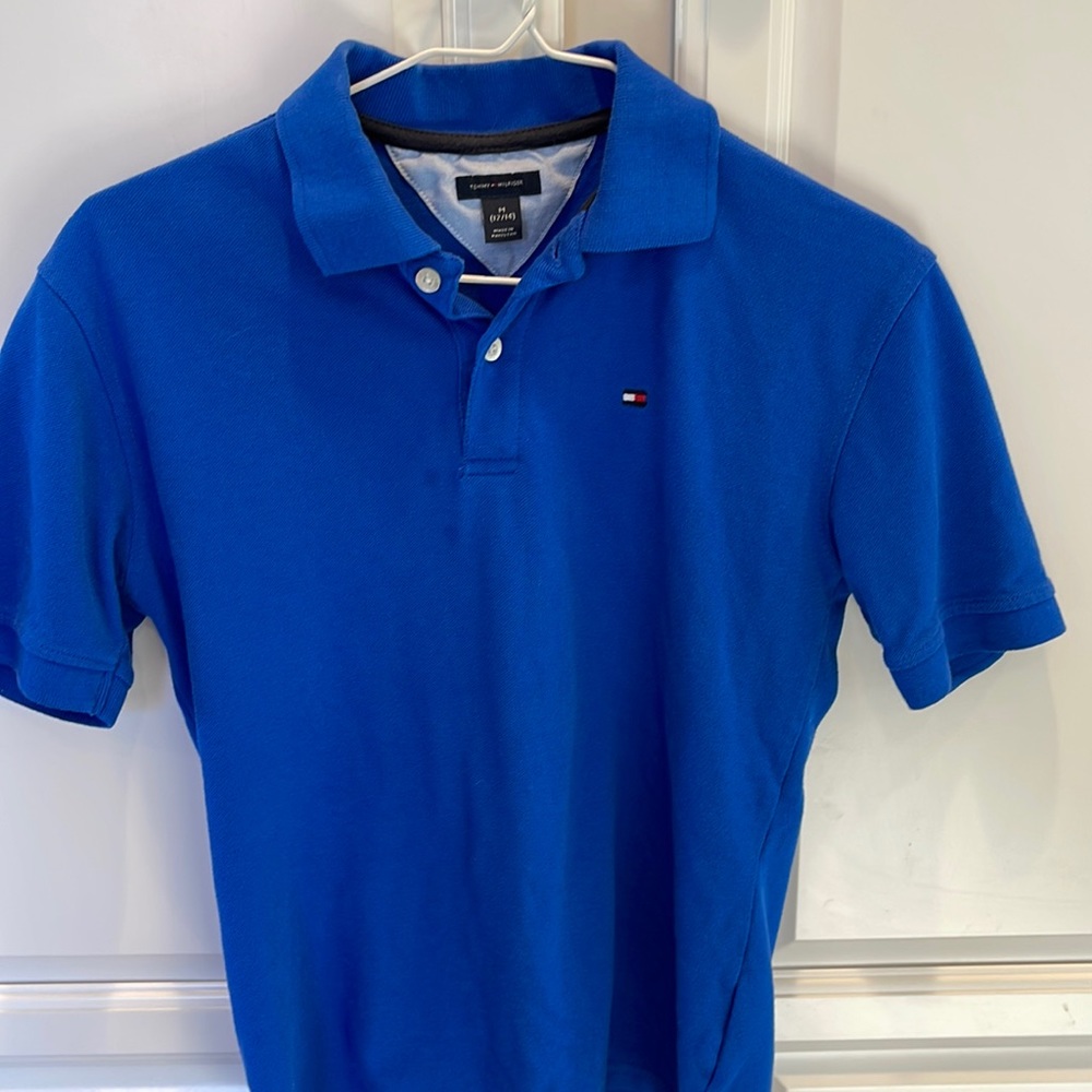 Boys size M (12/14) Tommy Hilfiger royal blue polo